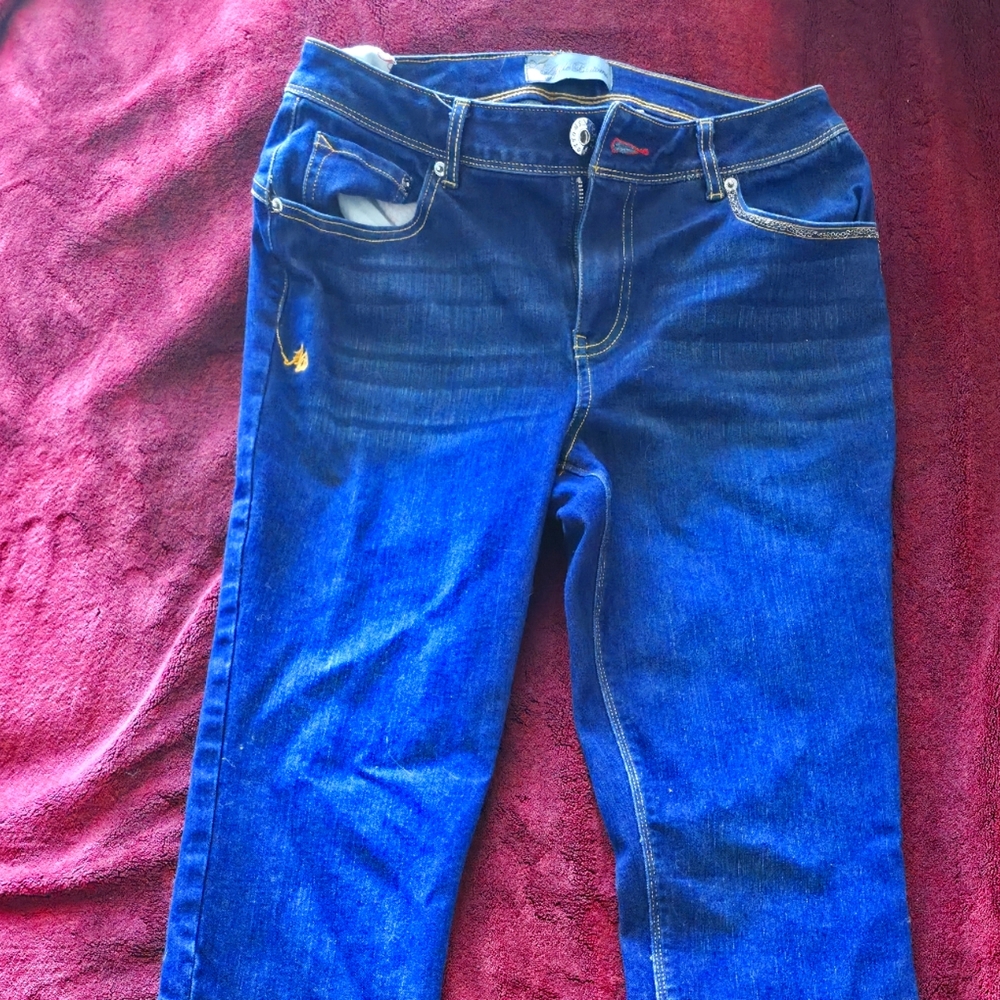 Apple Bottom Jeans Chain Link Logo – Y2K Embroidered Denim – Signature Style